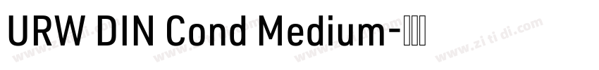 URW DIN Cond Medium字体转换